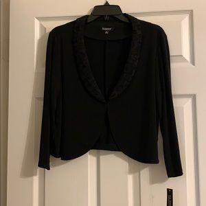 Lace Trimmed Black Shrug